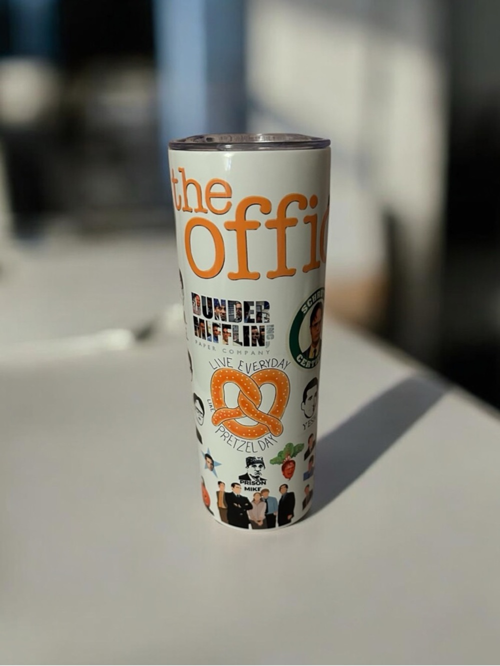 Office Comedy Inspired Tumbler | Funny Workplace Sitcom Cup | Reusable Drinkware